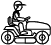 Black-mowing-tractor-icon